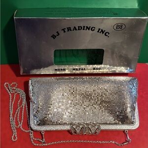 Silver Mesh Clutch Bag BJ Trading Inc.